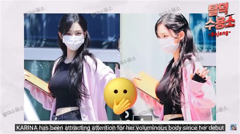 karina breast|A thing I’ve noticed with Jihyo (twice) and Karina (Aespa)